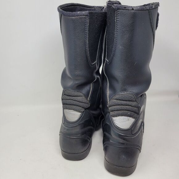 1997 Triumph Motorcycles Boots Black Leather Mens Size 11.5 EU45 Side Zip Racing main image 11